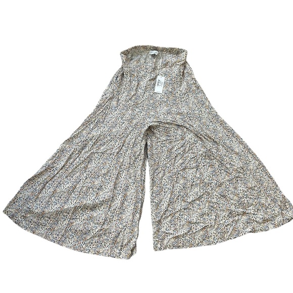 NWT Petal & Pup AXEL wide leg pull on cream leopard print pants size medium - Picture 4 of 8